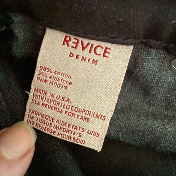 Revice Dream Fit 2 Tone Black White Duo Style Yin Yang Denim Jeans 28 - Picture 7 of 8